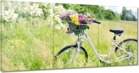 Vászonkép 120x60 Nő virágokkal