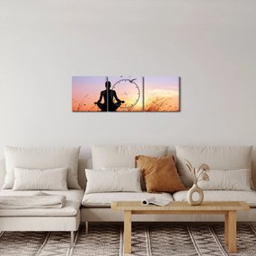 Kép - Meditáció (órával) (90x30 cm)