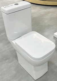 Eros ES CLASSIC monoblokk WC - perem nélküli - WC ülőkével komplett - mély öblítésű