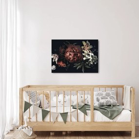 Kép - sötét virágok (70x50 cm)