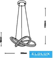 ELDLUX A50-A3C Modern Led Függesztett Lámpa LED IP20
