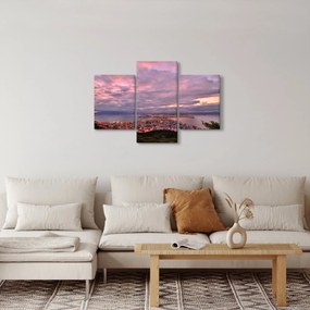 Kép - Alkonyat a város felett (90x60 cm)