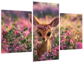 Kép - Aranyos őzike (90x60 cm)