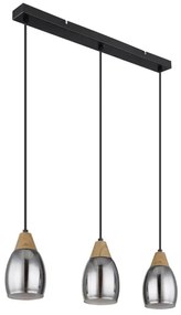 Globo 15706-3H - Csillár zsinóron REID 3xE27/15W/230V