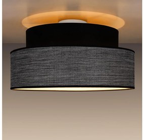 Mennyezeti lámpa GRACE 1xE27/60W/230V átm. 40 cm fekete/szürke