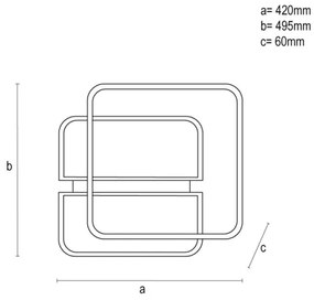 LED Dimmelhető mennyezeti lámpa LED/95W/230V 3000-6500K fehér + távirányítás