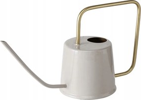 Öntözőkanna fém, fehér zománcozott