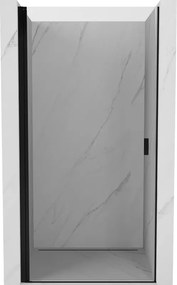 Mexen Mist-B nyíló zuhanyajtó 70 cm, átlátszó, fekete - 8A2-070-000-70-00