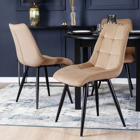 Bézs Bársony Étkezőszék RIO