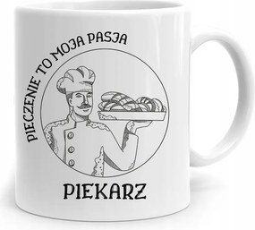 Bögre Ajándék Péknek A Sütés Szenvedélyes, fényképes nyomtatással