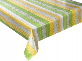 Kerámia Méret Abrosz Kerámia Zöld Sárga Szív Virágok 240x140 cm