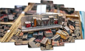 Festmények 140x80 Love felirat