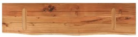 tömör akácfa téglalap alakú fali polc 80 x 20 x 3,8 cm