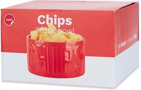 Piros kerámia szervírozó tálka 1 l Chips – Balvi