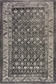 Szőnyeg,konyhai járólap 80x165cm, lapos szövésű fekete hagyományos minta