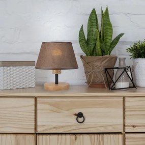 Brilagi - LED Asztali lámpa ANTHONY 1xE14/40W/230V tölgy/barna