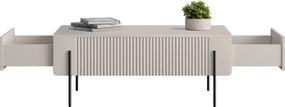 Malmi dohányzóasztal 100 cm fiókos - kasmír / fekete lábak