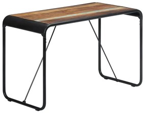 Tömör újrahasznosított fa étkezőasztal 118 x 60 x 76 cm