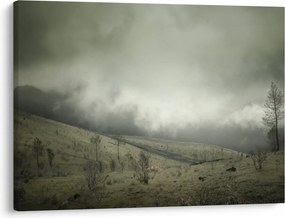 A vihar előtti táj képe (70x50 cm)