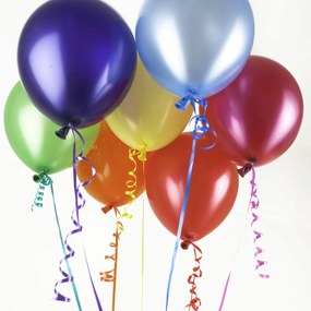 Poszter 20x20cm Többszínű lufik, Assaf Frank