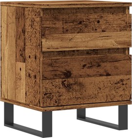 vidaXL antik fa színű szerelt fa éjjeliszekrény 40 x 35 x 50 cm