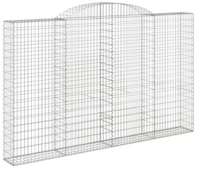 3 db íves horganyzott vas gabion kosár 300x30x180/200 cm