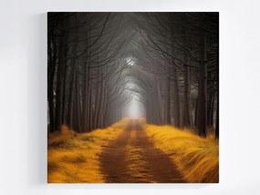Vászonkép Canvas Tájkép Út Ösvény Sikátor Fák Ősz 40x40