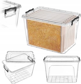 Téglalap Alakú Ételtároló Méhsejt Kerettel 30 L