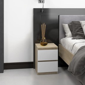 Odell M2 MIX éjjeliszekrény, 30x40x30 cm, fehér-sonoma