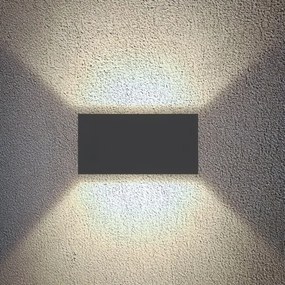 Brilagi - LED kültéri fali lámpa DOUBLE CUBE LED/12W/230V antracit IP65