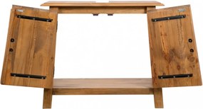 tömör újrahasznosított fenyőfa pipereszekrény 70 x 32 x 63 cm