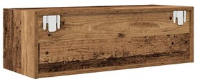 antik fa színű szerelt fa TV-szekrény 80x31x25,5 cm