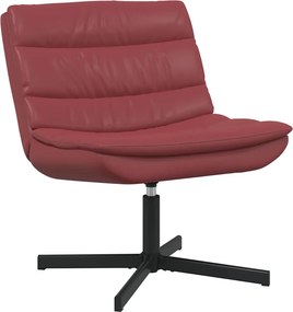 vidaXL Forgószék Bordó 63 x 75 x 76 cm PU