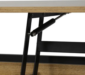 CT-I1201 tölgy MDF dohányzóasztal 100 × 50 × 48 cm