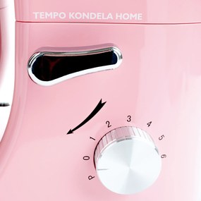 TEMPO-KONDELA KANTE, konyhai robotgép, 1800 W, 5 l, rózsaszín/króm