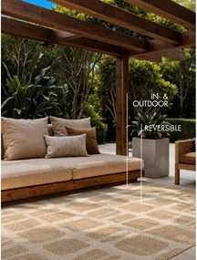 Krémszínű-natúr színű kültéri-beltéri szőnyeg 120x170 cm Haringey Ruskin – Ted Baker