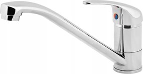 Konyhai mosogató csaptelep álló, króm