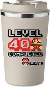 Prémium Termo Bögre bézs ajándék 40. Születésnapra Negyvenes KT_395