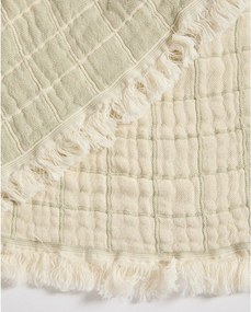 Világoszöld jacquard gyerek takaró 130x170 cm Tivaro – Kave Home