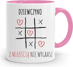 Rózsaszín Bögre Lányoknak Szeretettel Nem Nyersz fényképes nyomattal