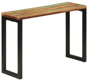 tömör újrahasznosított fa tálalóasztal 110x35x75 cm