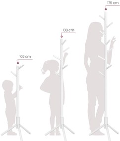 Fehér fogas tömör fából STELLO