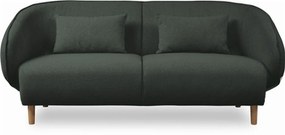 Avesta 3 személyes kanapé, zöld szövet, tölgy láb