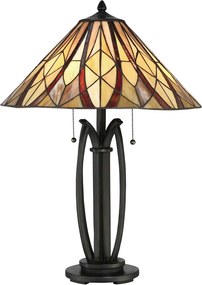 Elstead tiffany asztali lámpa victory & holmes barna elsqz-victory-tl