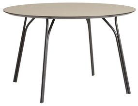 Étkezőasztal "Tree", 120 cm, 3 változat - Woud Variáns: krémes barna, fekete lábak