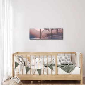 Kép - szerelmes pár (órával) (90x30 cm)