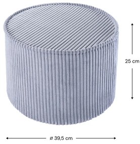 Kék kordbársony gyerek puff – Wigiwama