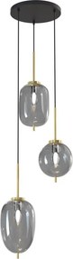 AVIANO LIGHTING 5007-302 BELLEVILLE TöbbĂĄgĂș FĂŒggesztett LĂĄmpa Fekete, Arany E14 IP20