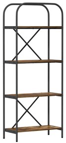 Könyvespolc Füstölt tölgy 60 x 30 x 146 cm Faanyag