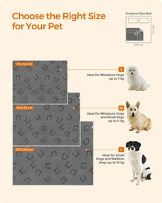 Vízálló kutyatakaró kis- és közepes kutyáknak, mosógépben mosható, szürke